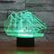 3D LED Светильник Корабль