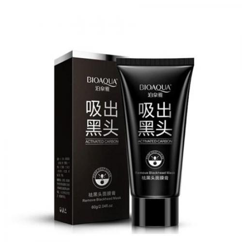 Угольная маска для удаления черных точек Bioaqua 60 г