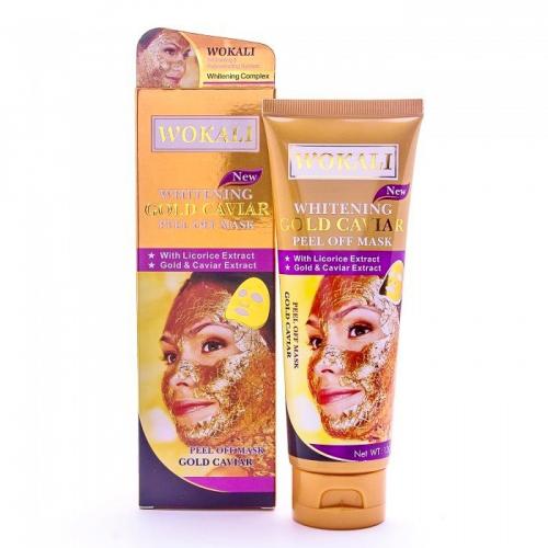 Золотая маска для лица Wokali Whitening Gold Caviar 130 мл 