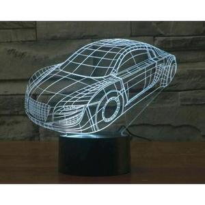 3D LED Светильник Машина