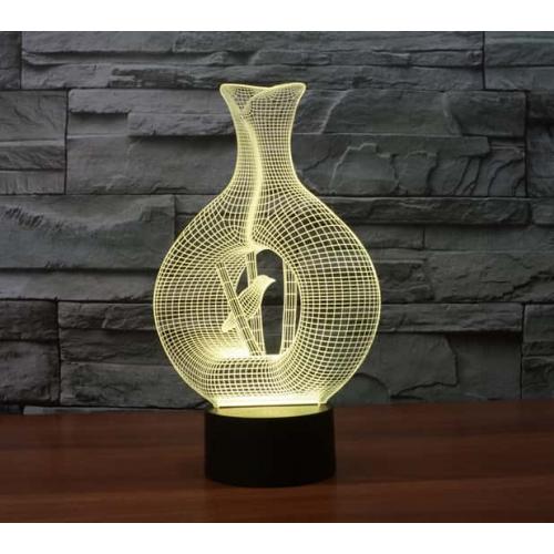 3D LED Светильник Птица