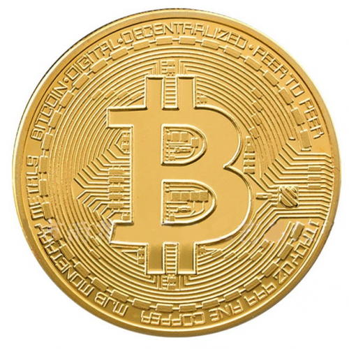 Сувенирная монета Bitcoin