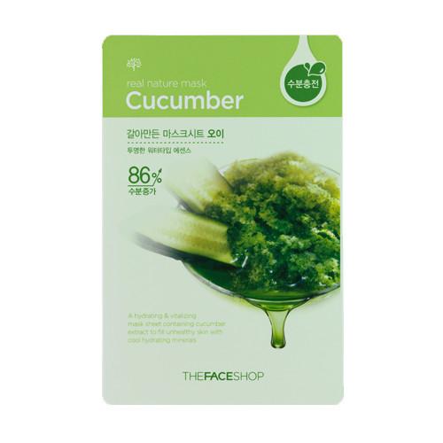 Тканевая маска с экстрактом огурца Сucumber Real Nature Mask Sheet 20 г