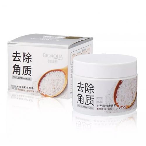 Отшелушивающий скраб-гель для лица Bioaqua Rice Brightening&Exfoliating Gel с экстрактом риса 140 г 